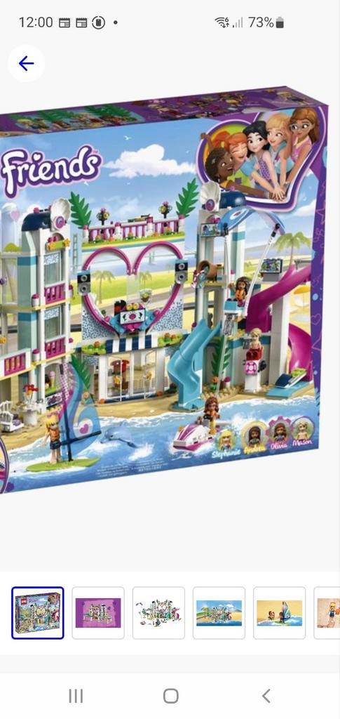 Lego friends beach resort met monorail  nummer 41347, Kinderen en Baby's, Speelgoed | Duplo en Lego, Ophalen of Verzenden, Zo goed als nieuw