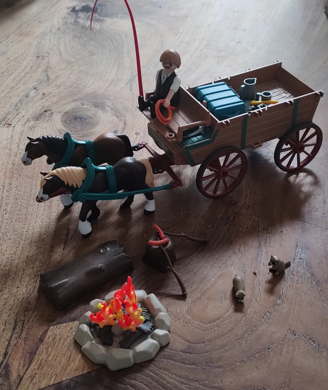 Playmobil 9477, Spiriti: Jim Prescott met paardenwagen, Ophalen of Verzenden, Zo goed als nieuw, Jongen of Meisje