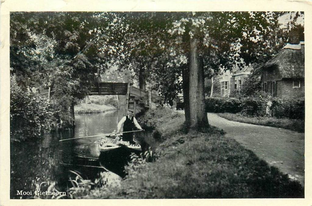 388-450-001 Giethoorn, Verzenden, Voor 1920, Overijssel