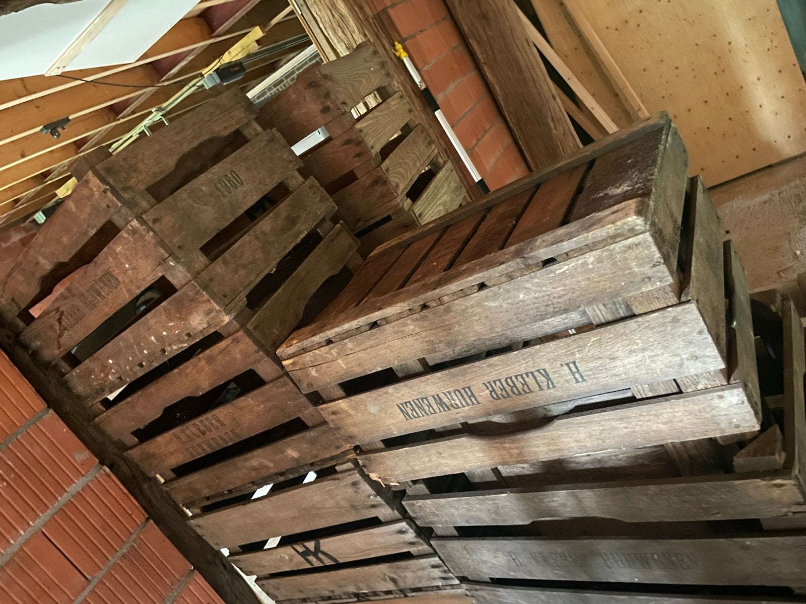 Ruim 80 gebruikte fruitkisten, Ophalen, Gebruikt, Overige houtsoorten