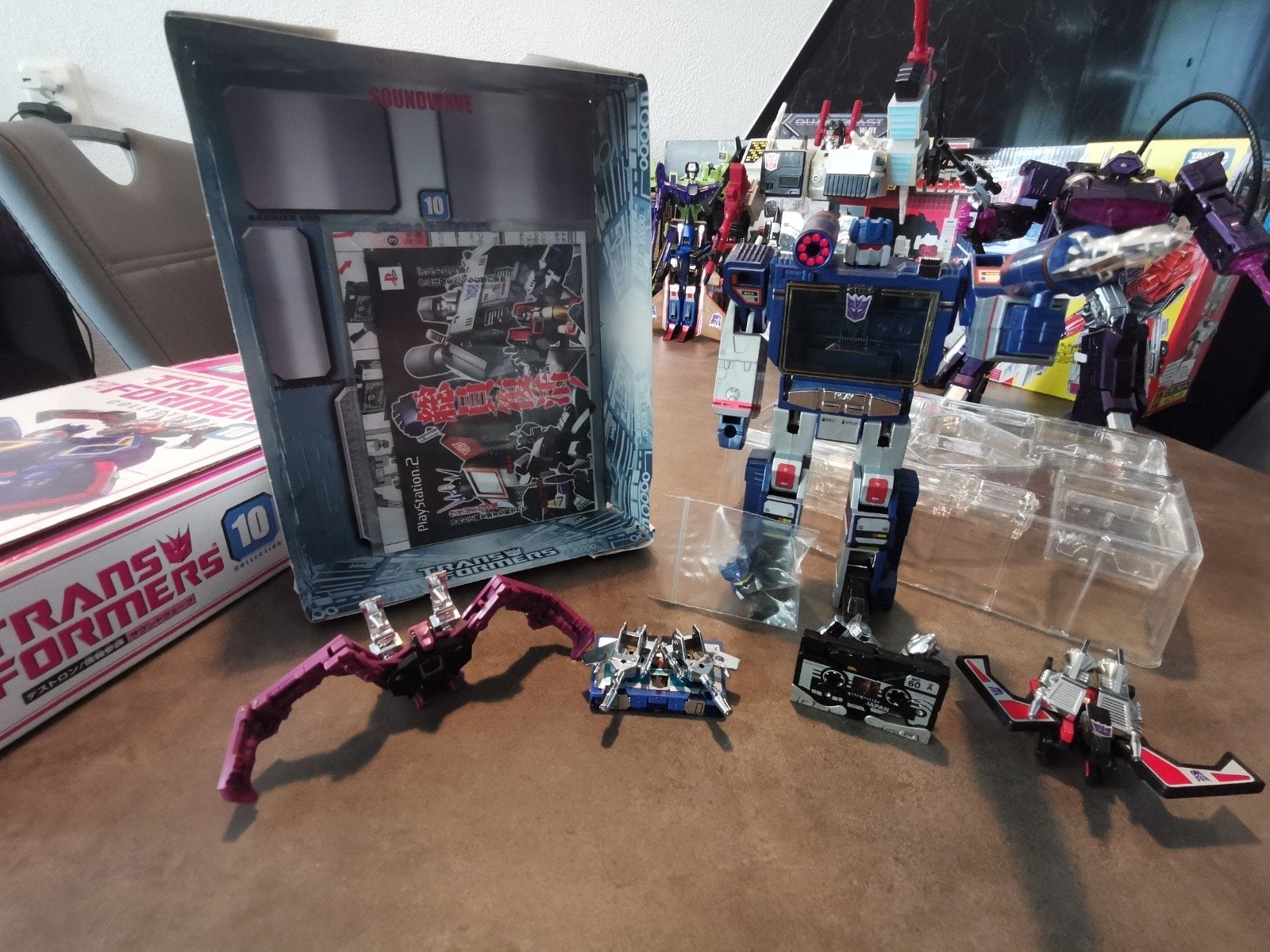 Transformers Masterpiece Soundwave Reissue + extra's, Ophalen of Verzenden, Zo goed als nieuw