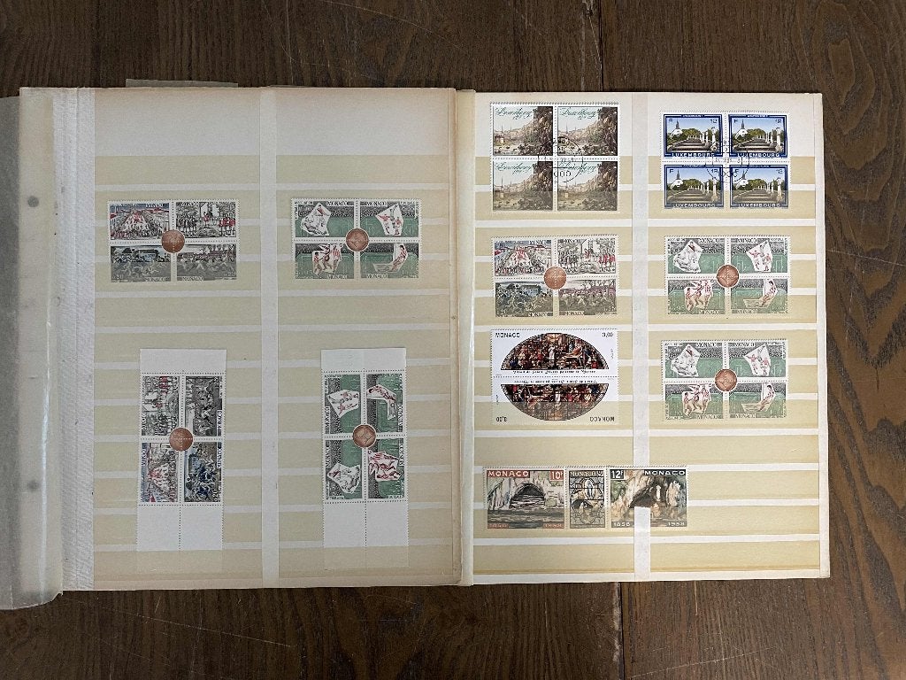 postzegels Monaco vel blok en samengestelde postzegels, Verzenden