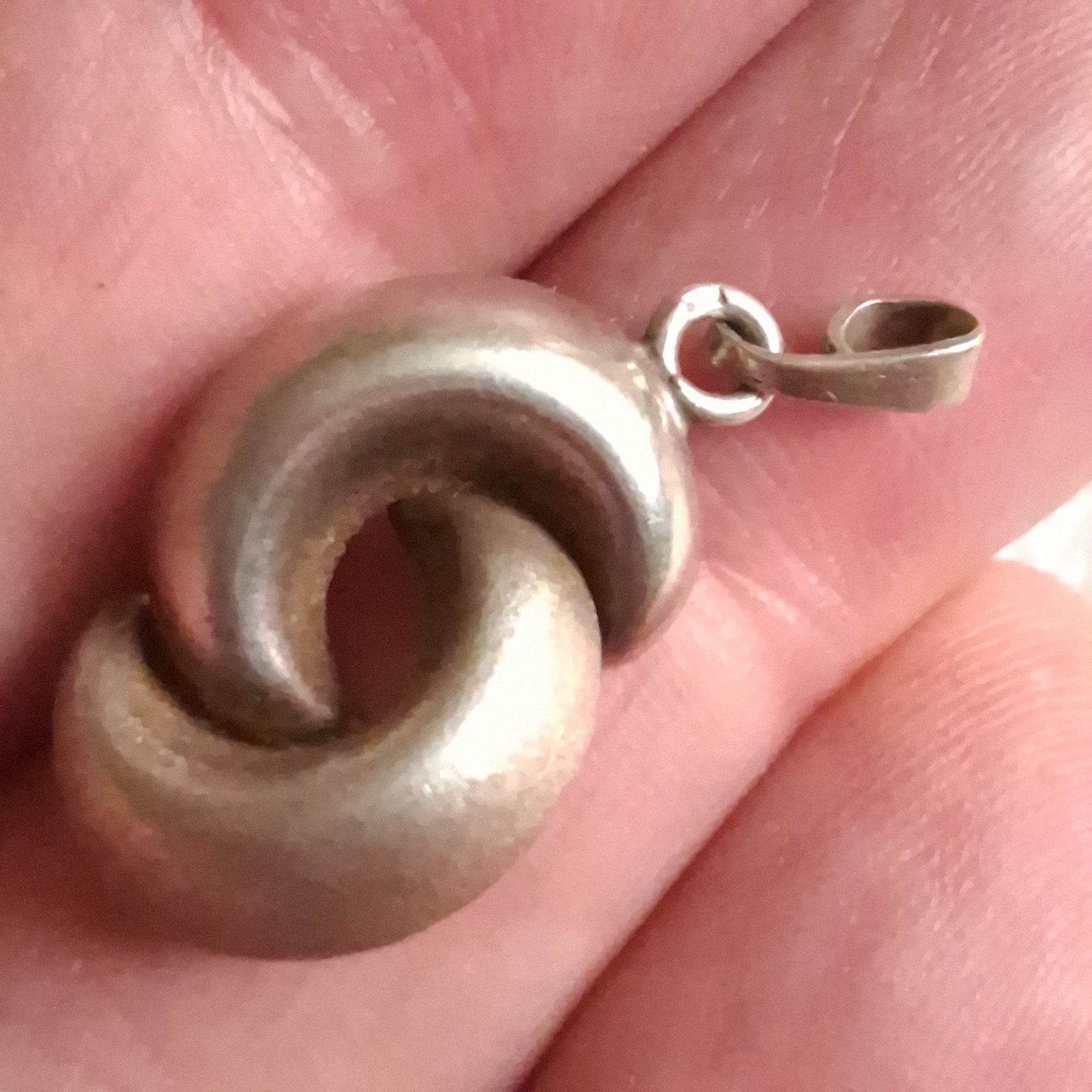 Zilveren Hanger Gestileerd Yin Yang, Sieraden, Tassen en Uiterlijk, Kettinghangers, Verzenden, Zilver, Zilver