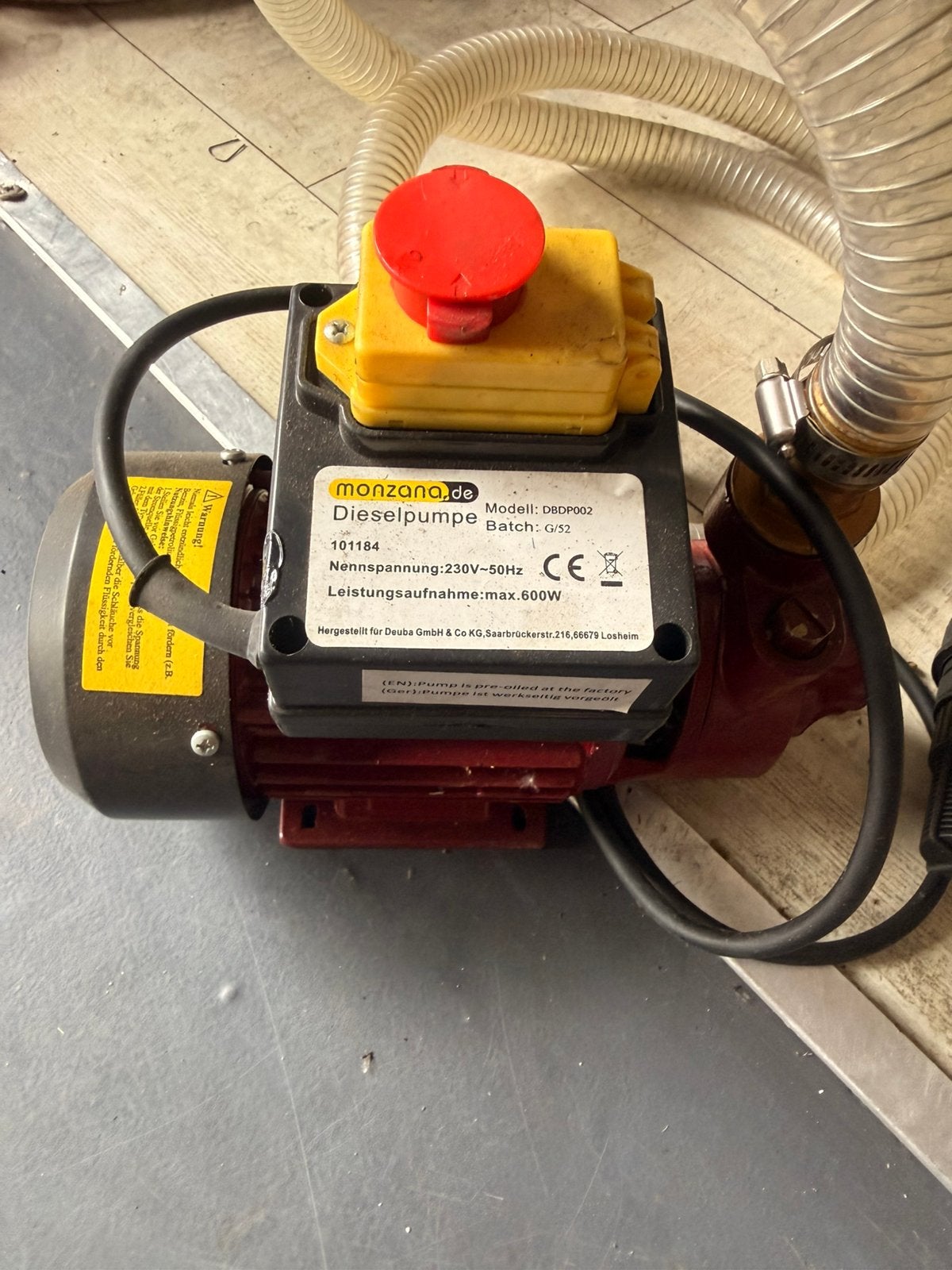 Dieselpomp 600w monzana, Tuin en Terras, Waterpompen, Ophalen, Z, Z, Overige typen