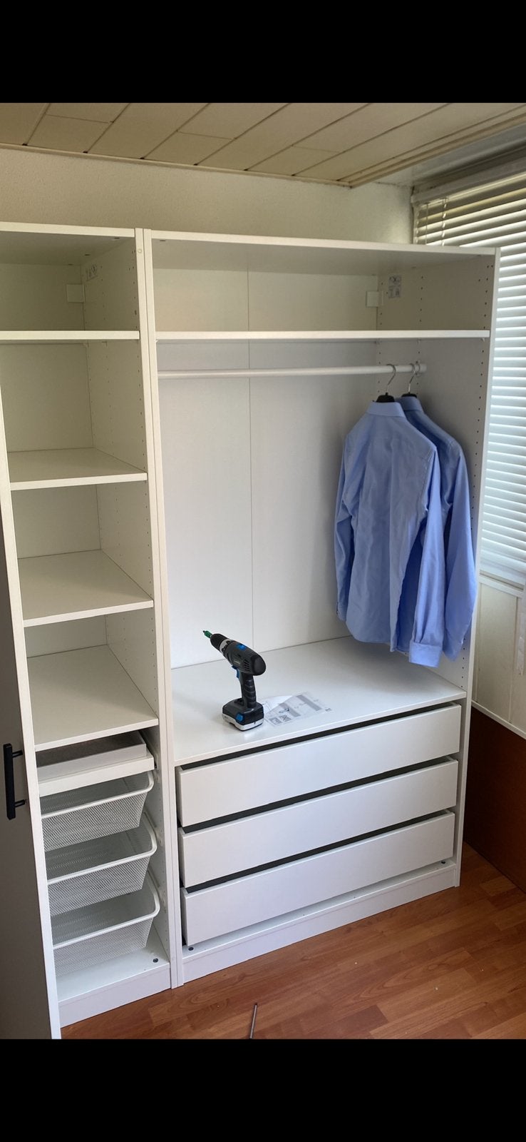 IKEA PAX kledingkast 150x58x201 cm - ZGAN - moet nu weg!, 200 cm of meer, 150 tot 200 cm, Zo goed als nieuw, 50 tot 75 cm