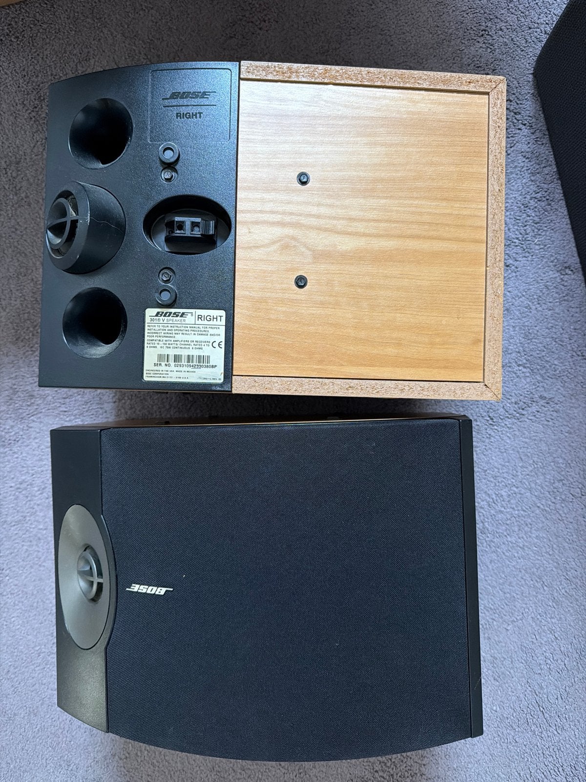 Bose 301 Series V Direct/Reflecting luidsprekers, 150 watt of meer, Gebruikt, Ophalen of Verzenden, Bose