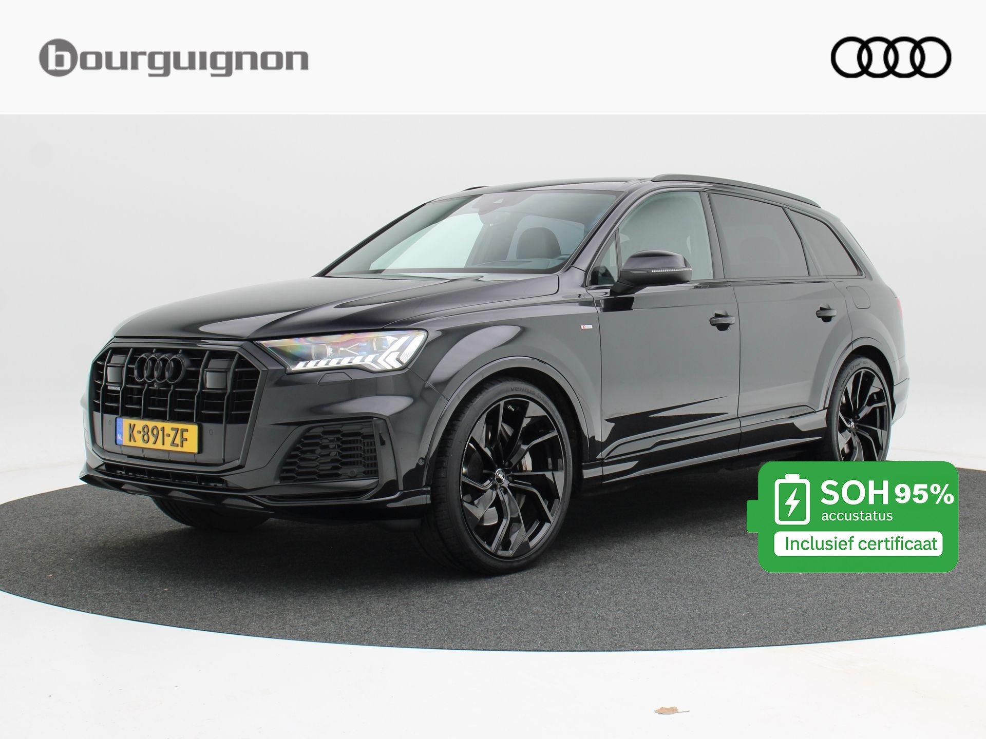 Audi Q7 55 TFSi e quattro S-Line 340 Pk Automaat | Luchtveri, Auto's, Audi, Automaat, Dealer onderhouden, Gebruikt, 2995 cc