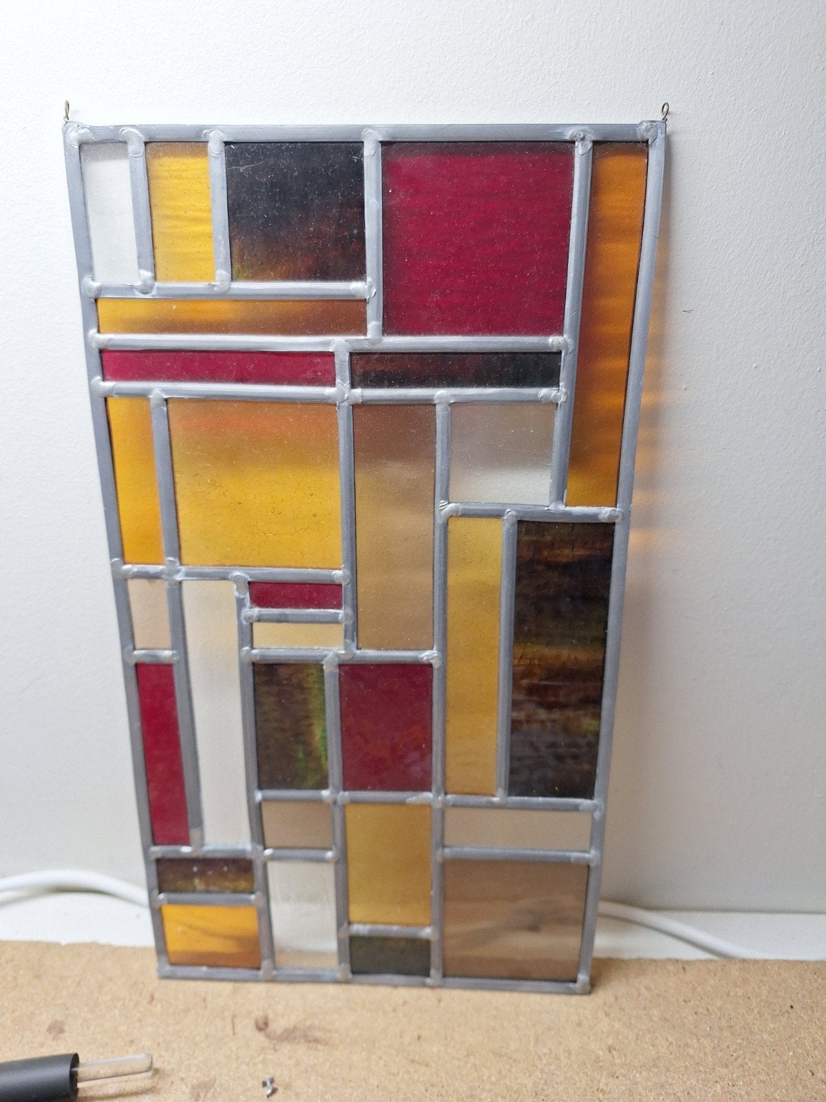 te koop glas in lood, Ophalen, Minder dan 80 cm, Glas in lood, Minder dan 80 cm