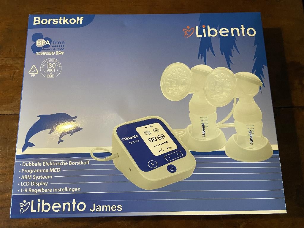Libento James elektrische borstkolf compl. in originele doos, Kinderen en Baby's, Babyvoeding en Toebehoren, Ophalen, Zo goed als nieuw