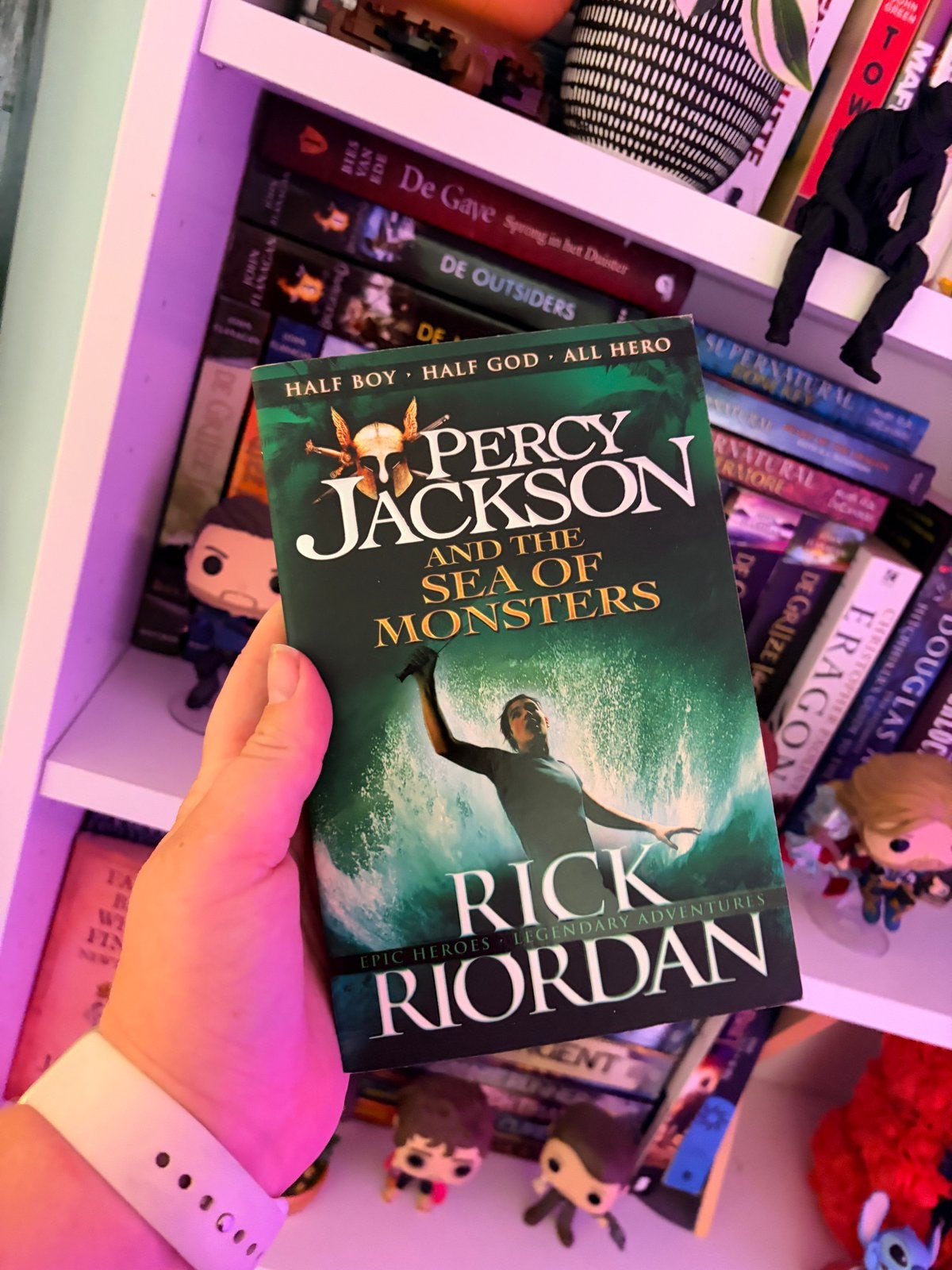 Percy Jackson boeken - The Lightning Thief & Sea of Monsters, Ophalen of Verzenden, Zo goed als nieuw