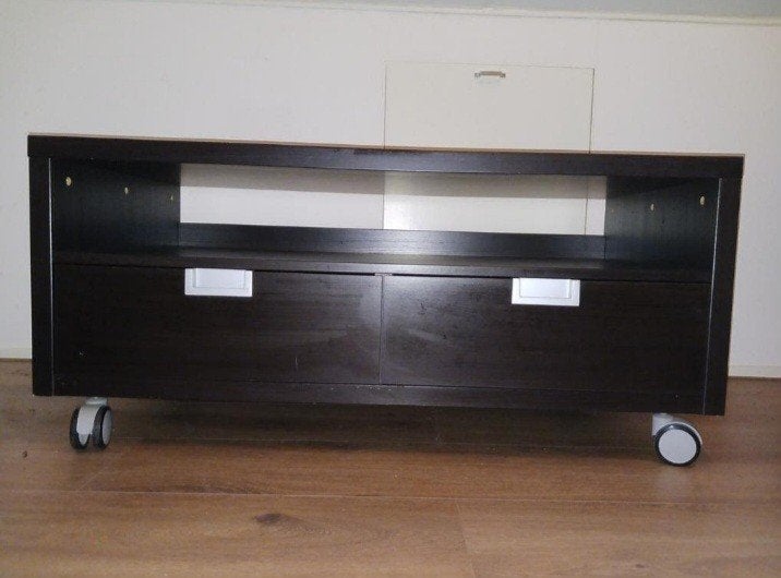 Kastje, zwart op wielen, Ophalen, Gebruikt, 50 tot 100 cm, Minder dan 100 cm