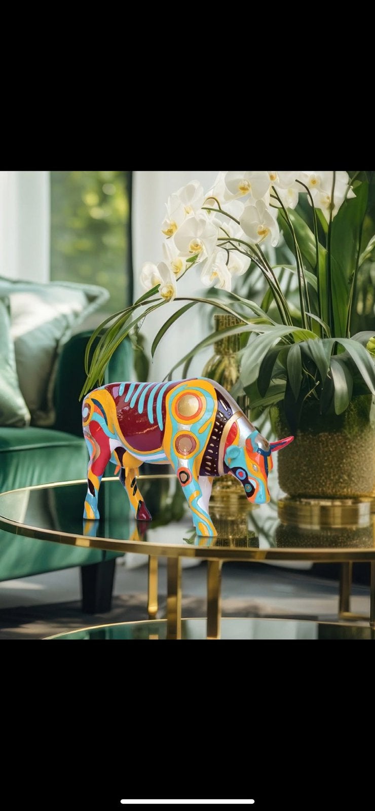 Nieuw Cow Parade koe Vacanda large gratis verzending., Ophalen of Verzenden, Beeld
