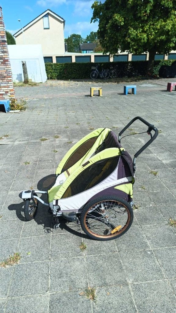 aster Kinderfietskar voor 2 kinderen, Fietsen en Brommers, Gebruikt, Opvouwbaar, Fastrider, Ophalen of Verzenden