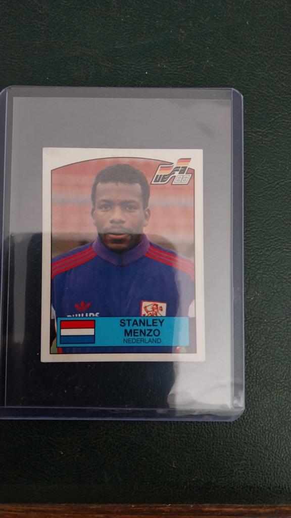 Stanley Menzo Panini EURO 88 Voetbalplaatje #215, Ophalen of Verzenden, Zo goed als nieuw, Plaatje