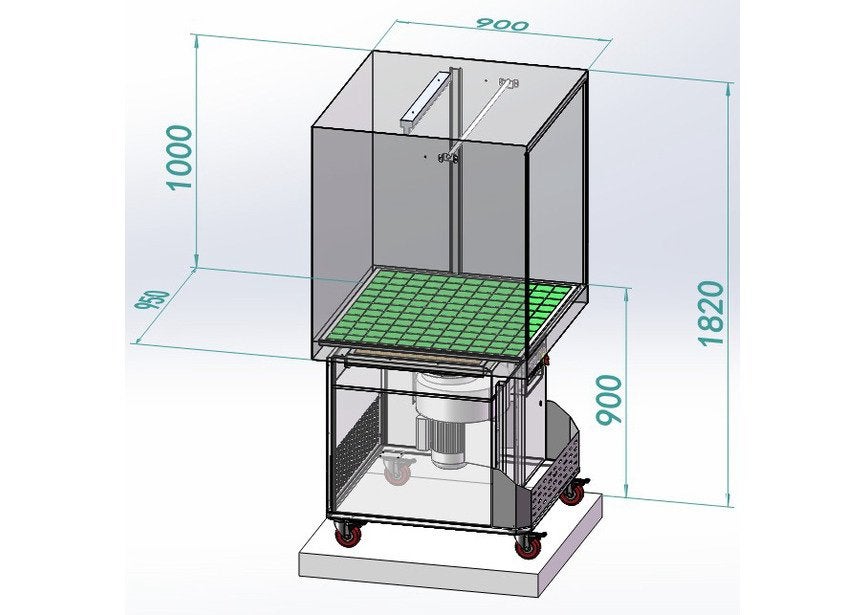 Mobiele spuitcabine met afzuiging 230V MW Tools / Nieuw, Ophalen, Nieuw