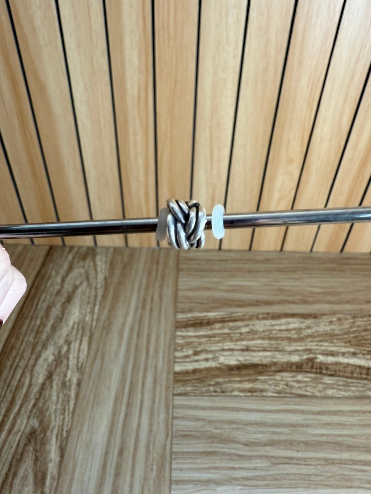 Pandora bedel zilver gevlochten, Ophalen of Verzenden, Zo goed als nieuw, Zilver, Pandora