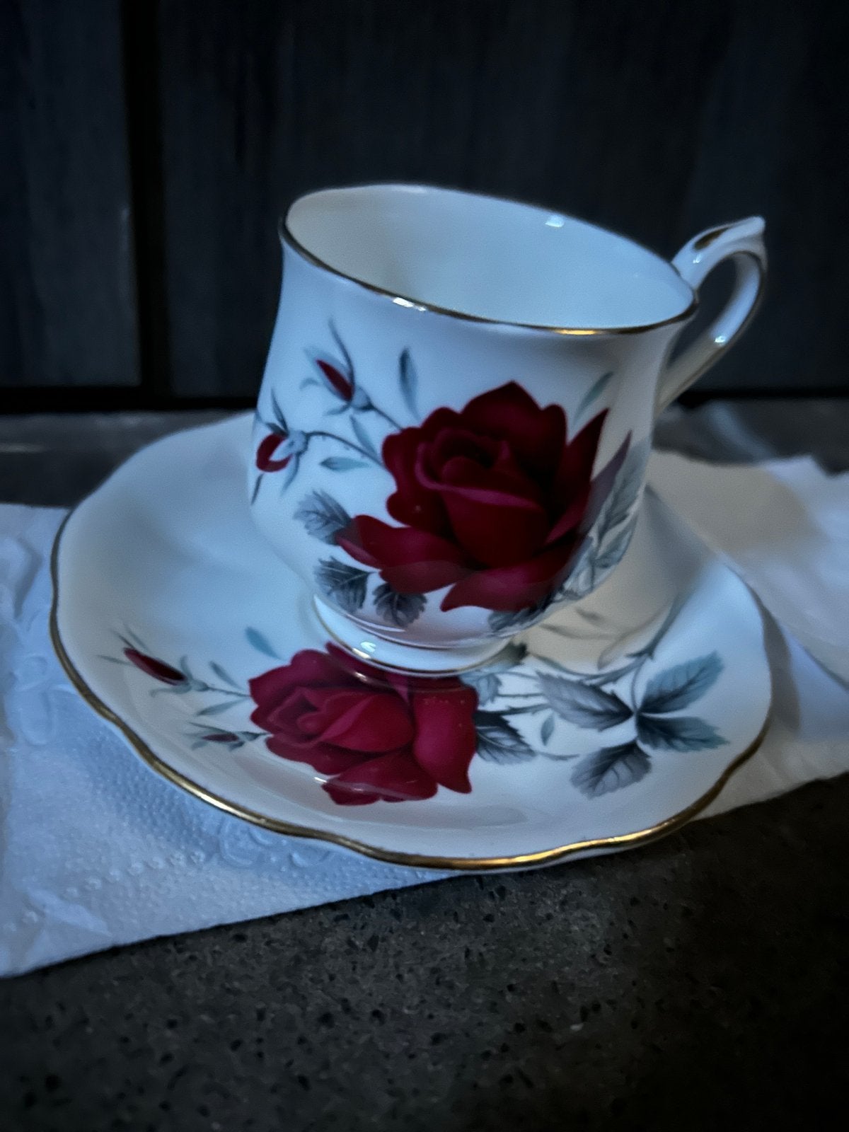 Royal Albert Forever Romance Kop en Schotel, Ophalen of Verzenden