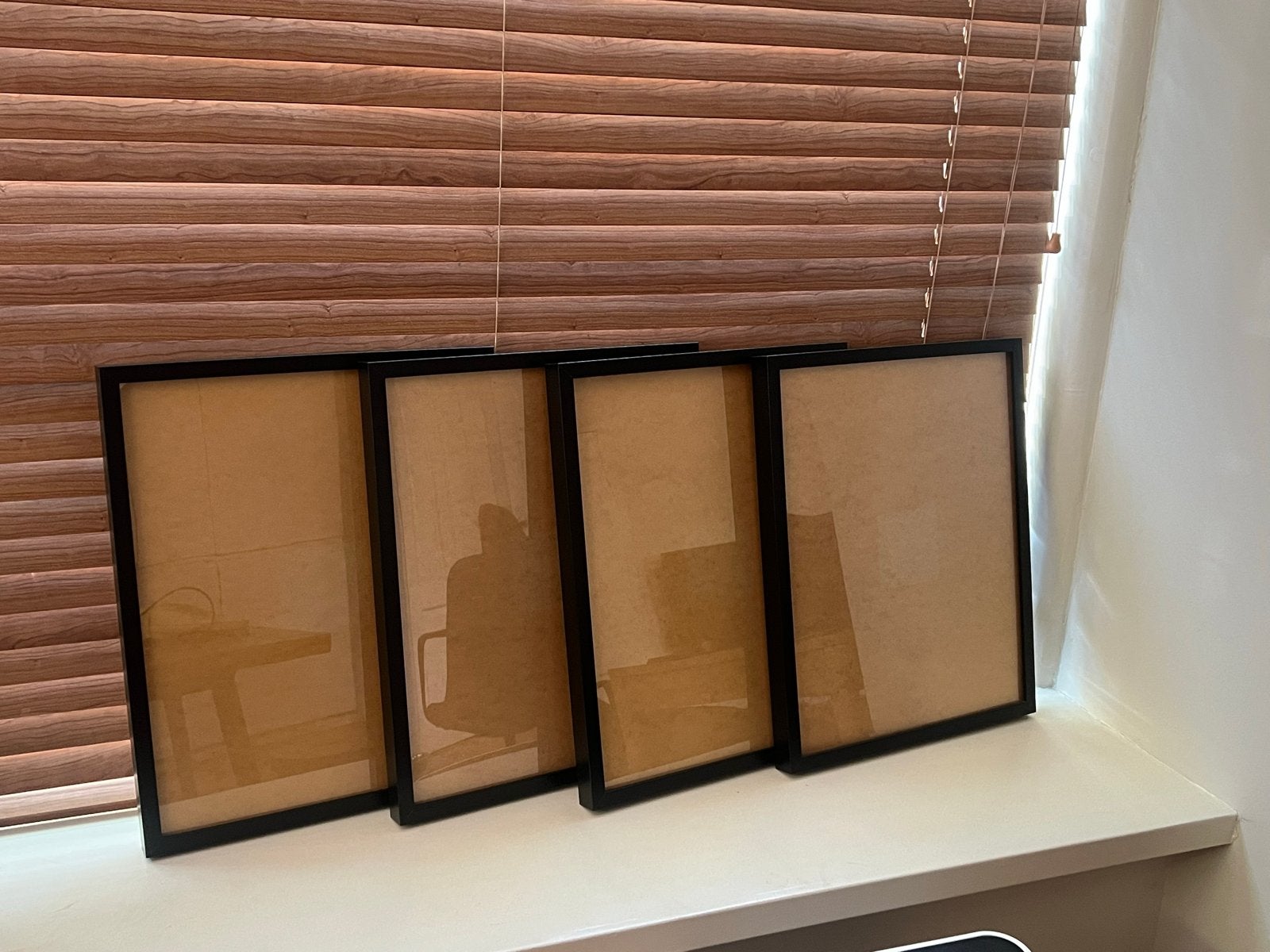 4x IKEA Ribba Fotolijsten Zwart 40x50 cm, Huis en Inrichting, Woonaccessoires | Lijsten, Ophalen, Gebruikt, Fotolijst, Hout