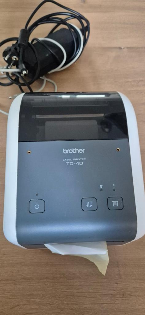 Brother TD-4D (TD4210-D) labelprinter, Ophalen, Gebruikt, Qwerty, Etiket
