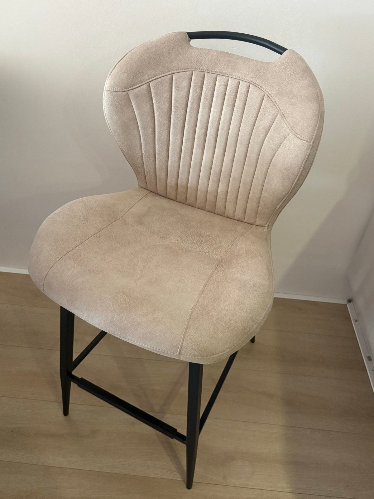 Moderne barkrukken/barstoelen met comfortabele zitting, Ophalen, Met voetsteun, 60 tot 90 cm, Zo goed als nieuw
