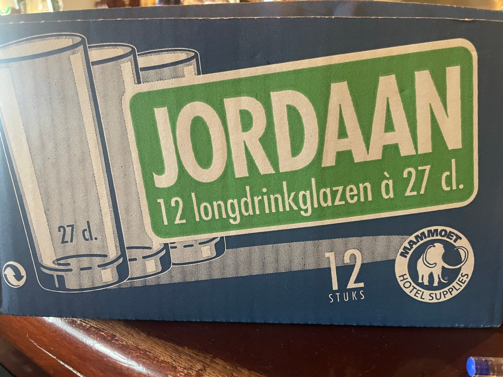 3 Dozen Jordan Longdrinkglazen - 36 stuks à 27 cl, Ophalen, Nieuw, Glas