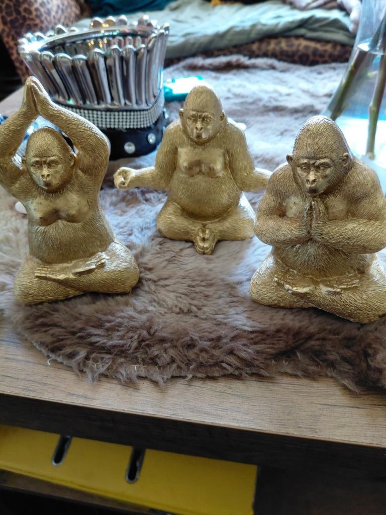 3 gorilla, Huis en Inrichting, Woonaccessoires | Overige, Ophalen