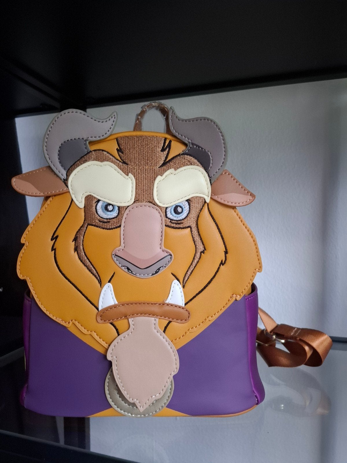 beast loungefly backpack, Ophalen of Verzenden, Overige figuren, Zo goed als nieuw, Tas, Koffer of Zak