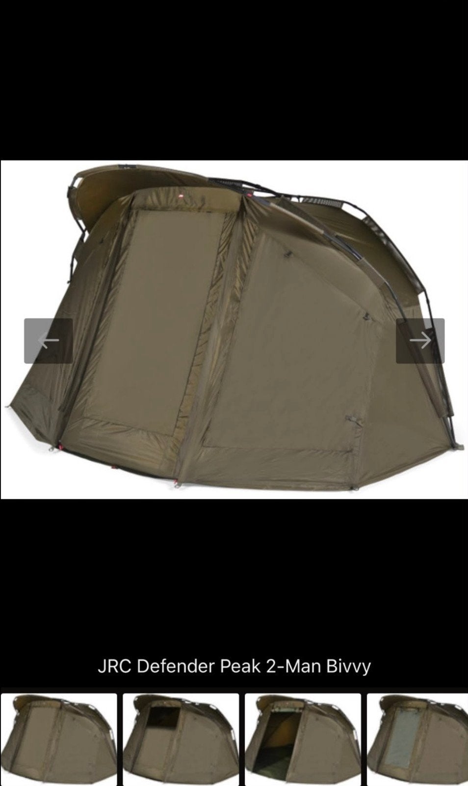 JCR defender peak 2 man bivvy + wrap, Watersport en Boten, Ophalen of Verzenden, Nieuw, Overige typen