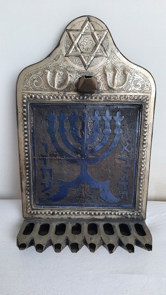 antieke Joodse  Shanoekia, Antiek en Kunst, Ophalen, Koper of Brons