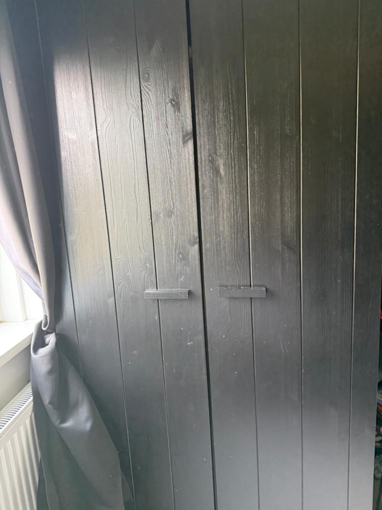 By woood kast zwart, Zo goed als nieuw, 150 tot 200 cm, 25 tot 50 cm, 50 tot 100 cm