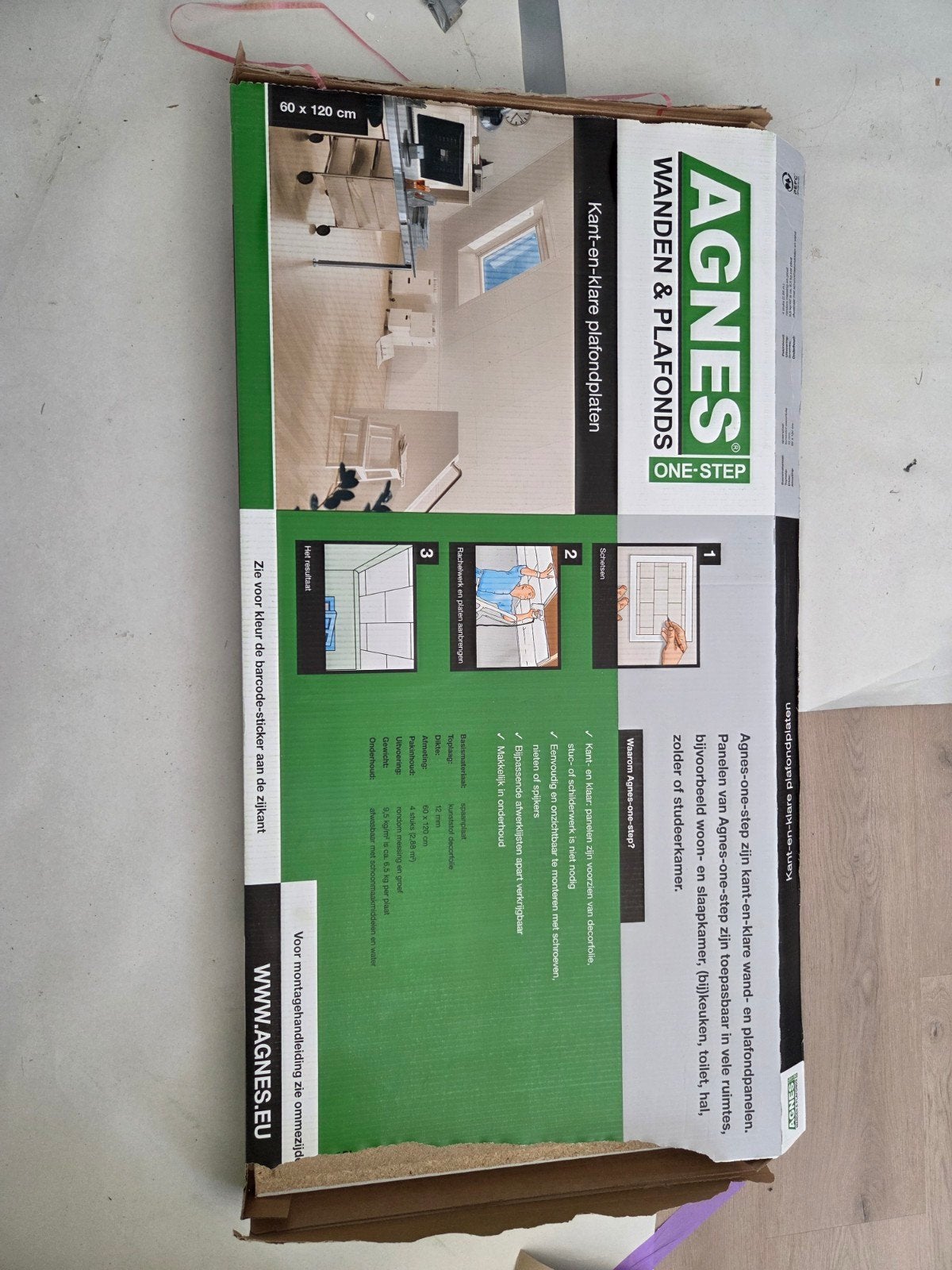 Agnes platen wit stuc, Ophalen, Nieuw, Overige materialen, Minder dan 20 mm