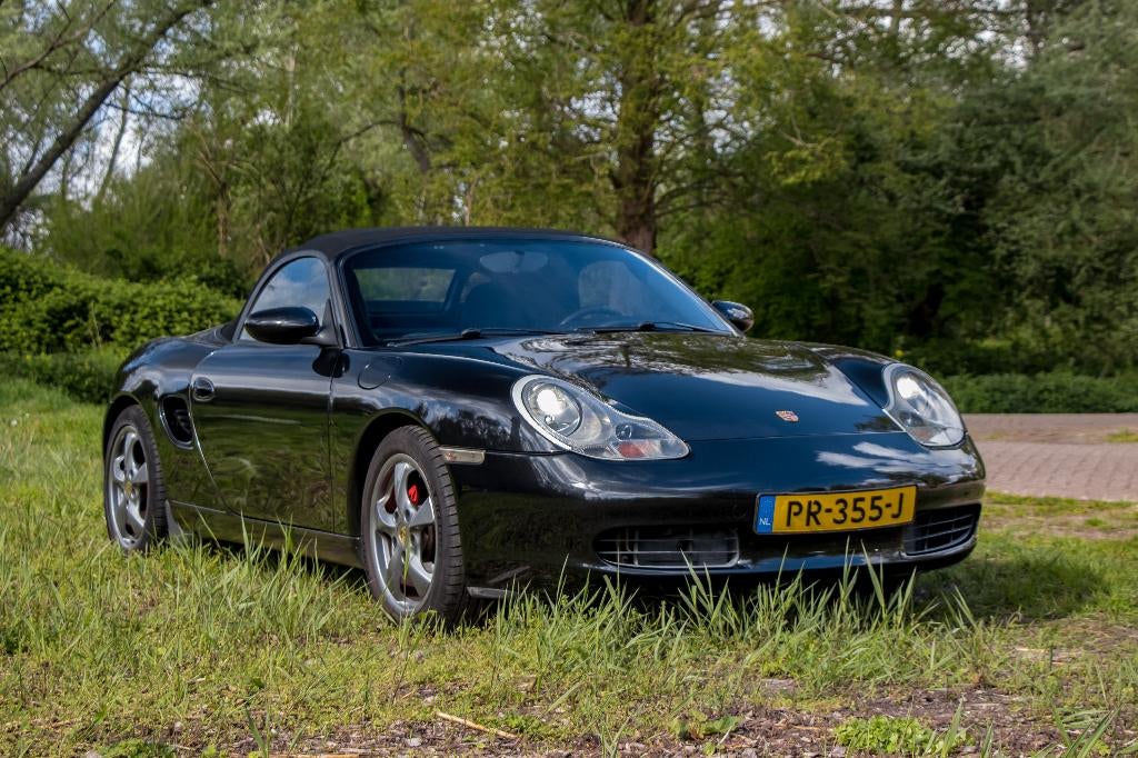 Porsche Boxster 2.7 Xenon, BOSE, zelfsmerende IMS lager, Auto's, Porsche, Achterwielaandrijving, Zwart, Alcantara, 10 km/l