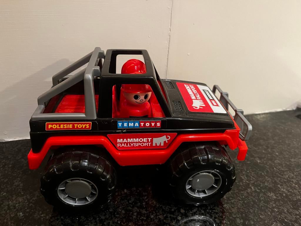 Polesie Toys Mammoet Rallysport Jeep met poppetjes, Ophalen of Verzenden, Zo goed als nieuw, Jongen of Meisje