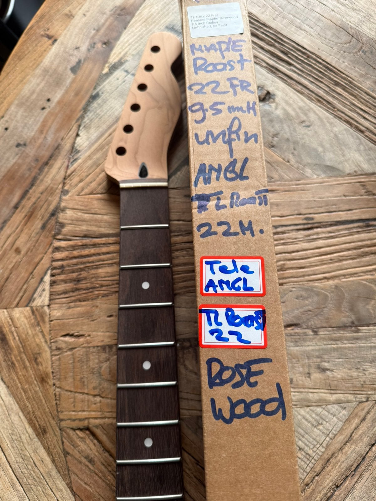 Telecaster hals” Unfin RW toets-22 frets” ANGL TLRoast 22, Muziek en Instrumenten, Instrumenten | Onderdelen, Verzenden, Geen