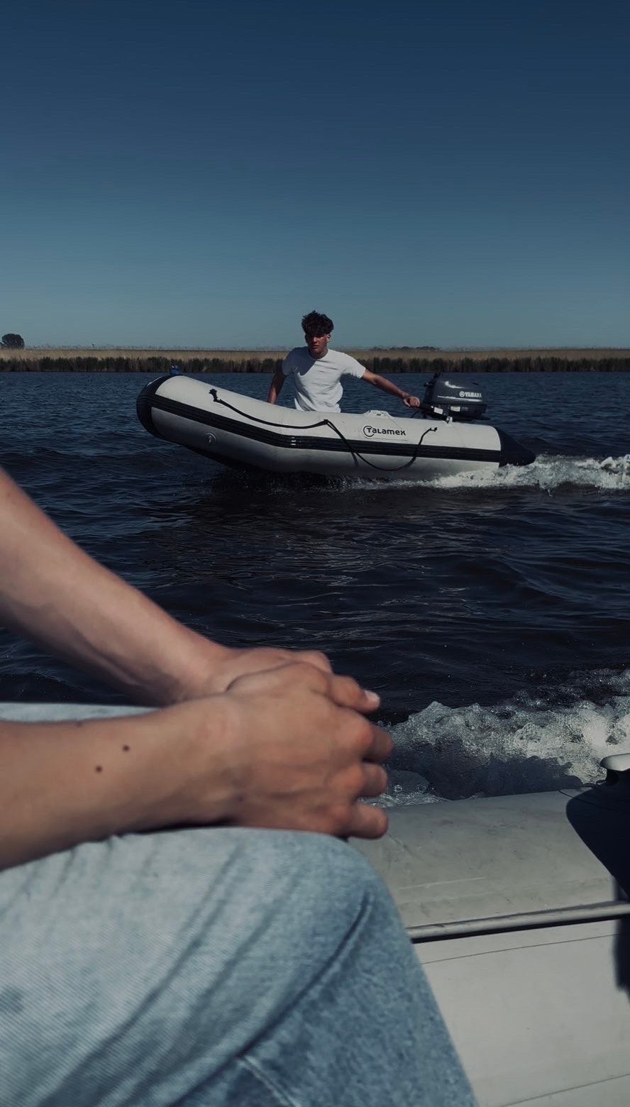 stijlvolle en windbare talamex rubberboot, Ophalen, Zo goed als nieuw