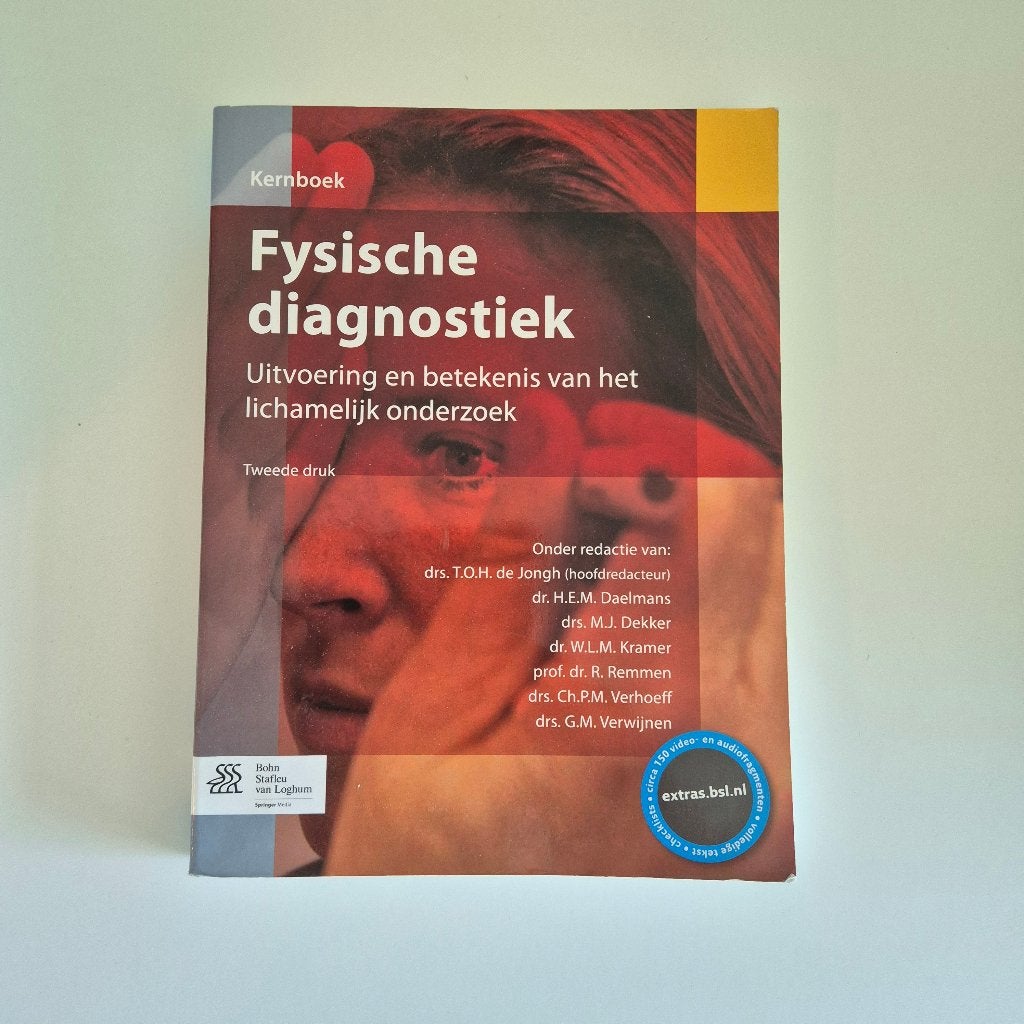 Kernboek Fysische Diagnostiek (Drs. T.O.H. de Jongh), Ophalen of Verzenden, Drs. T.O.H. de Jongh, Beta, WO