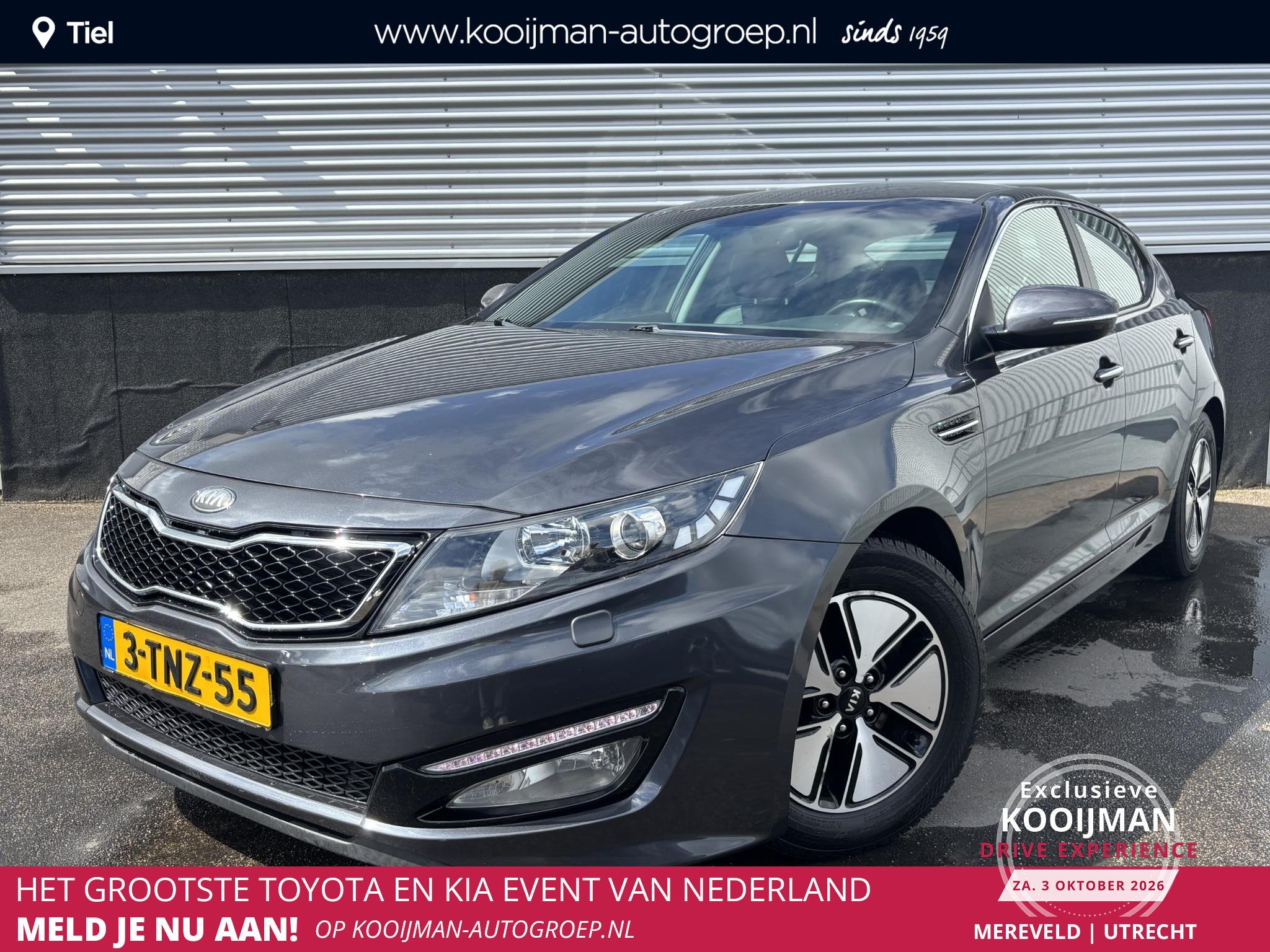 Kia Optima 2.0 CVVT Hybrid Plus Pack Nederlands auto / deale, Auto's, Euro 5, Gebruikt, Origineel Nederlands, Hybride Elektrisch/Benzine
