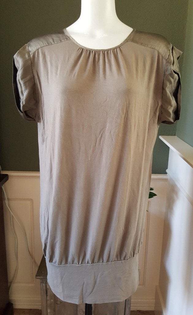S'nob Snob mooie groene jurk M 38 40, Kleding | Dames, Maat 38/40 (M), Verzenden, Zo goed als nieuw, Knielengte
