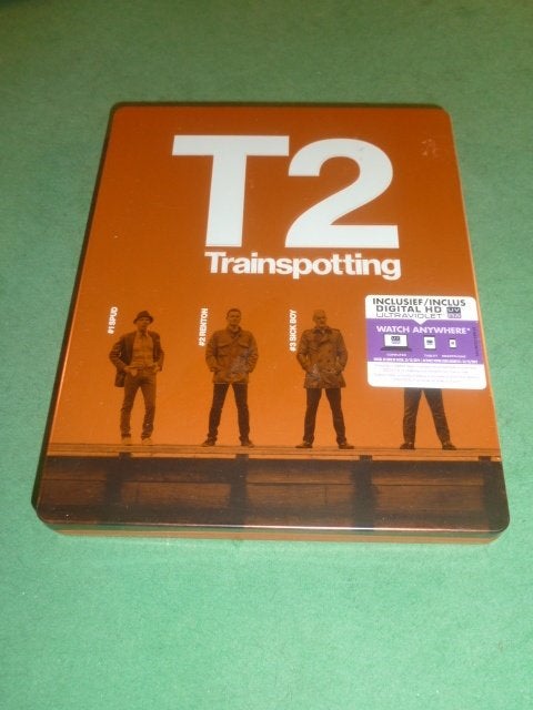T2 Trainspotting Danny Boyle Blu-ray steelbook, Cd's en Dvd's, Blu-ray, Zo goed als nieuw, Filmhuis, Verzenden