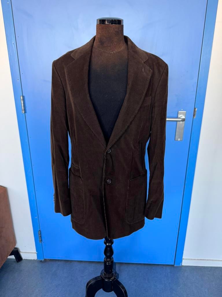 Carolina Herrera velvet jacket size 38(M) ., Kleding | Heren, Verzenden, Zo goed als nieuw, Maat 46 (S) of kleiner, Bruin
