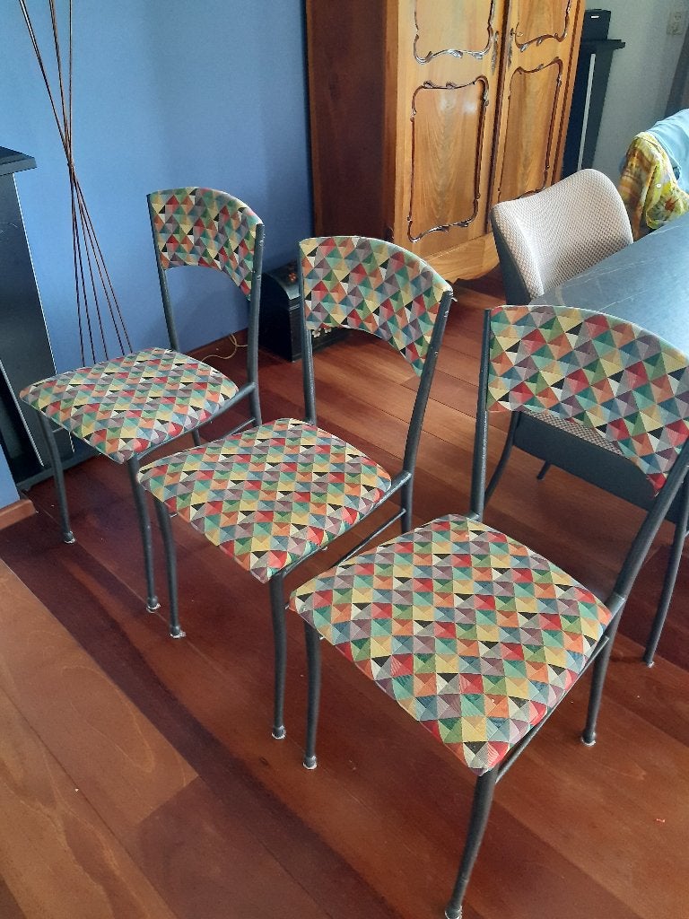 3 Stevige stoelen gratis af te halen, Huis en Inrichting, Stoelen, Ophalen, Gebruikt, Overige kleuren, Drie