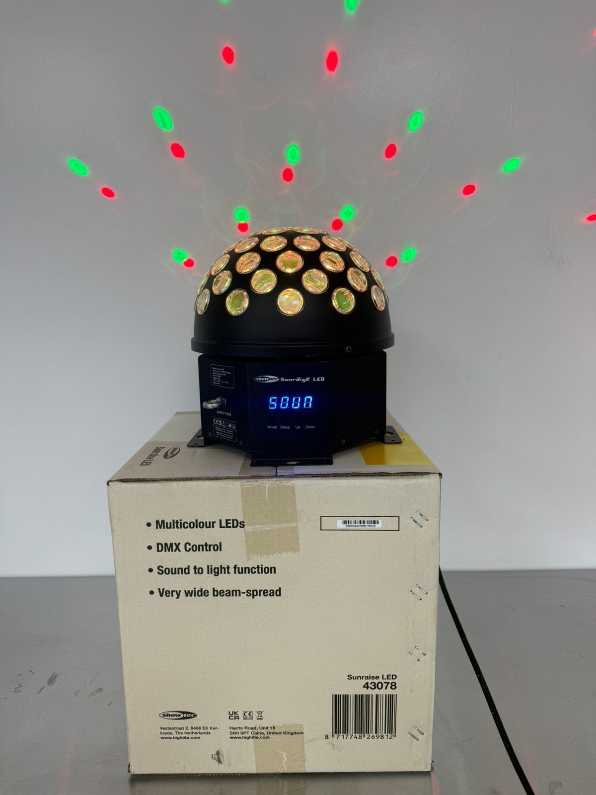 Nieuwe Showtec Sunraise LED, Muziek en Instrumenten, Licht en Laser, Geluidgestuurd, ', Showtec, Nieuw