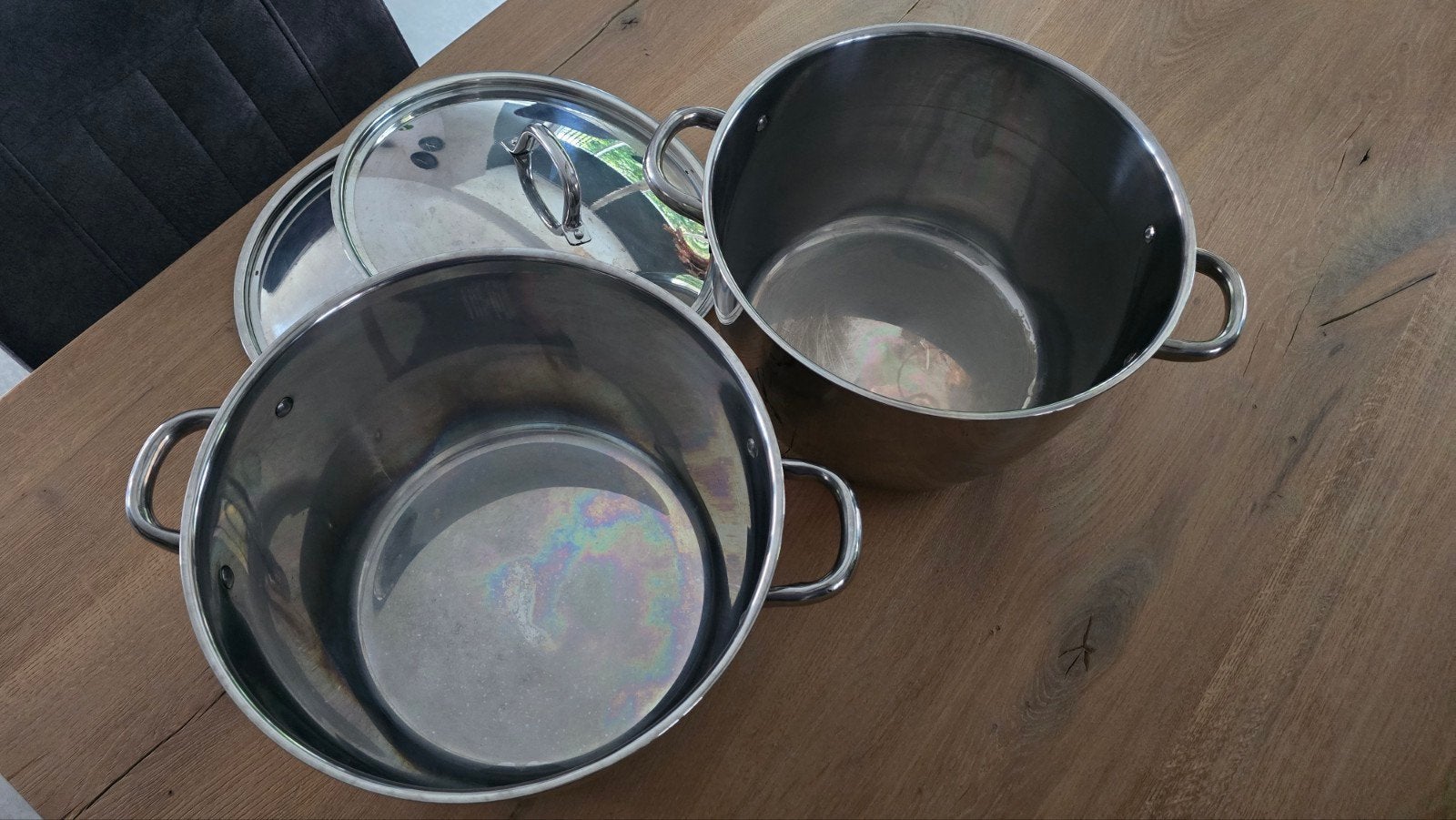 2x IKEA Kookpan 9 liter - Zo goed als nieuw, Ophalen, Zo goed als nieuw, IKEA, Rvs