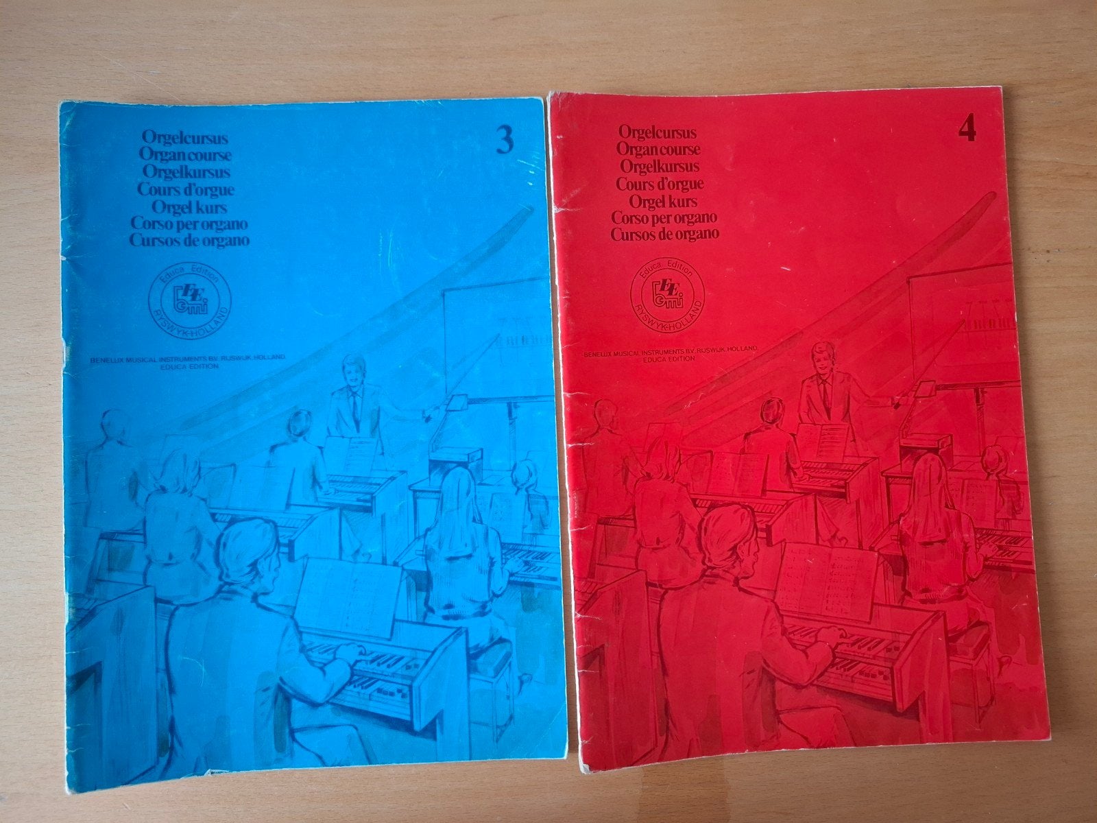 Orgelcursus deel 3 en 4 (40 en 48 pagina's), Orgel, Gebruikt, Klassiek, Les of Cursus