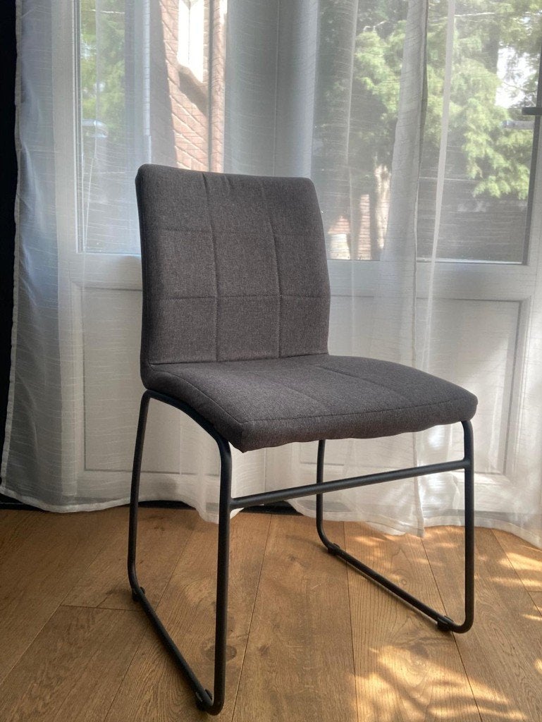 Eetkamer Stoel 4x Grijs (JYSK - HAMMEL), Ophalen, Scandinavisch, Zo goed als nieuw, Grijs