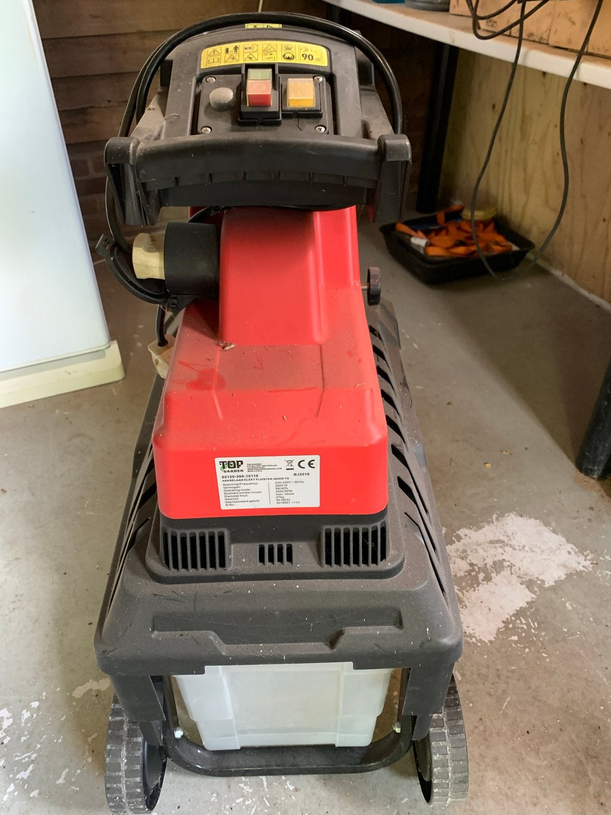Hakselaar Elekt. Fluister 2800W Top Garden S2120-2400W, Ophalen, Gebruikt, Elektrisch, Met opvangbak