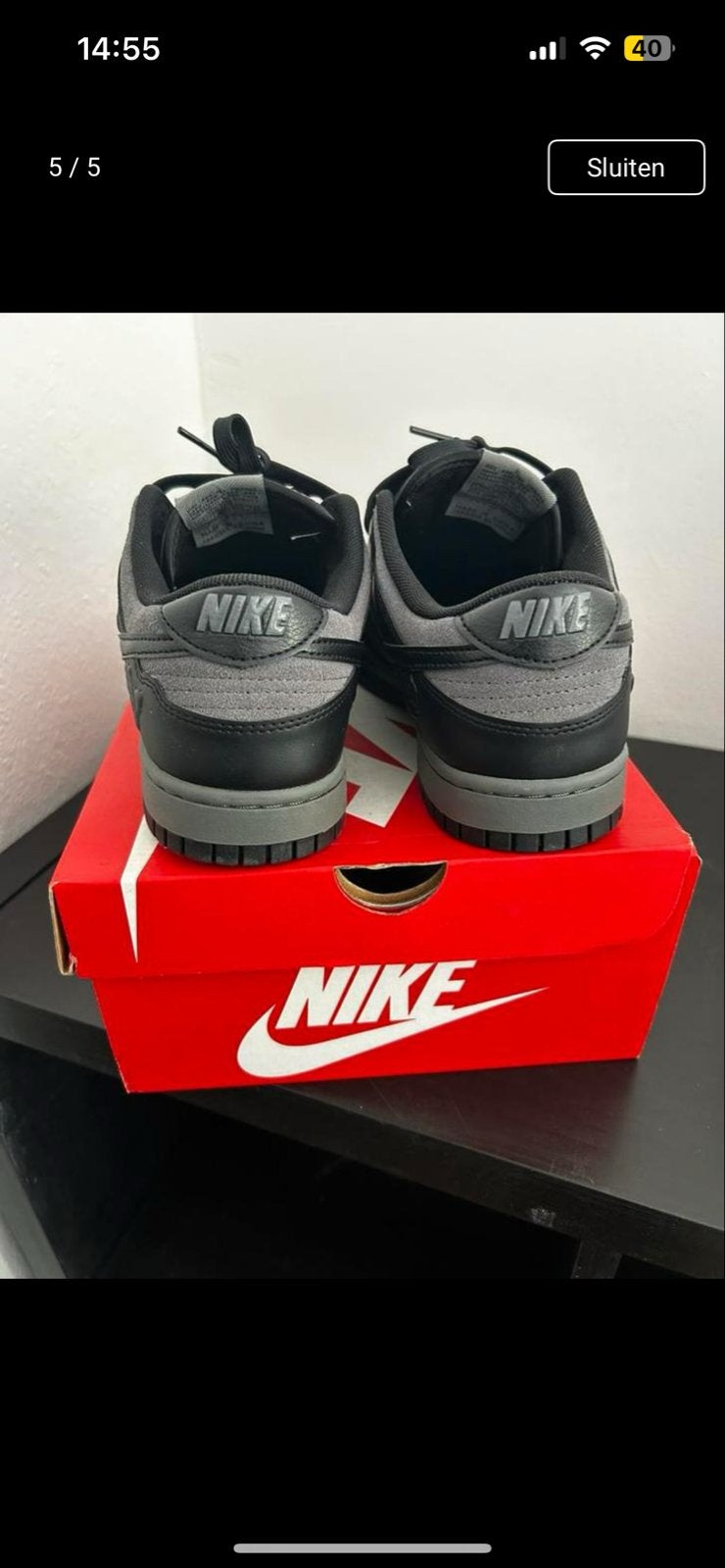 Nike Dunk Low 'Grey Fog' sneakers, Ophalen, Nieuw, Sneakers of Gympen