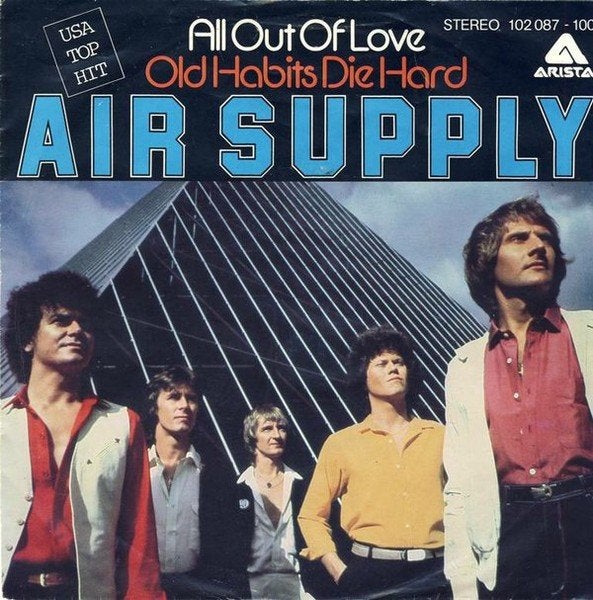 Air Supply - All Out of Love (Single), Gebruikt, 7 inch, Pop, Single