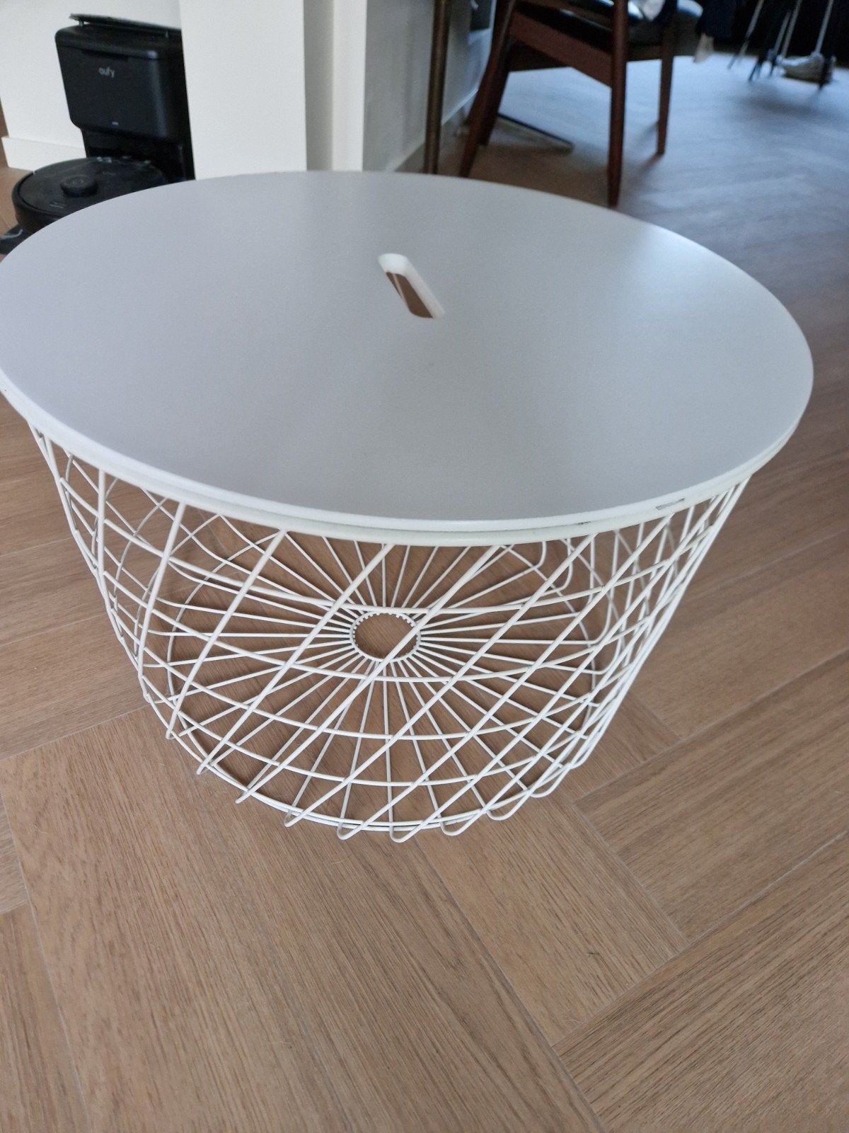 bijzettafel draadmand ikea, Huis en Inrichting, Tafels | Salontafels, Ophalen, 50 tot 100 cm, Rond, 50 tot 100 cm