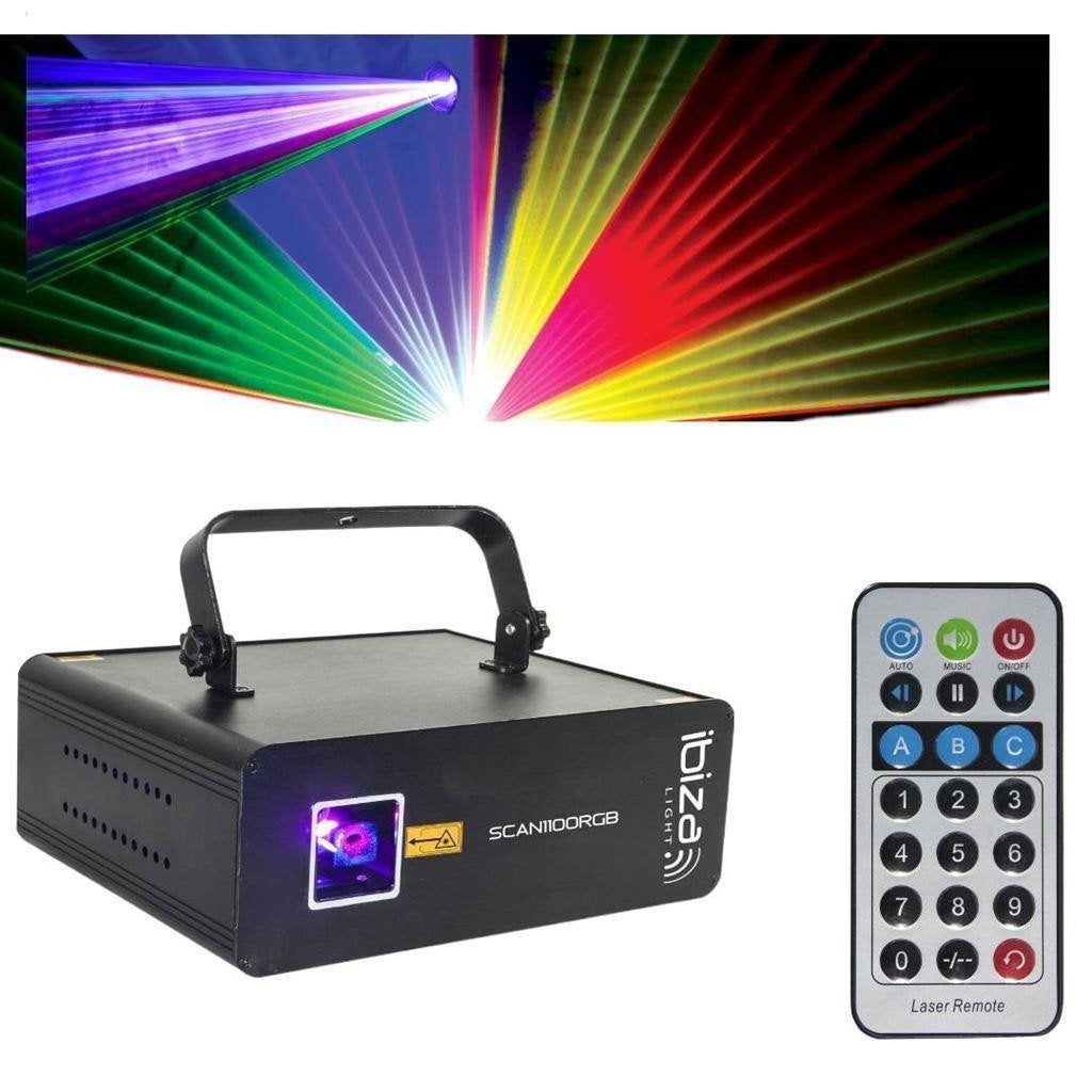DMX BESTUURDE RGB LASER 1100mW ILDA in- en uitgang [DB25 + R, Muziek en Instrumenten, ., Overige typen, Nieuw, Ophalen of Verzenden